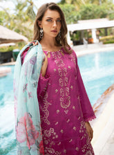 Riwayat By Ramsha Embroidered Lawn 3 Piece Unstitched Suit RM25RLEL Y-1109